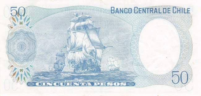 50 Pesos p151a Chile 1978